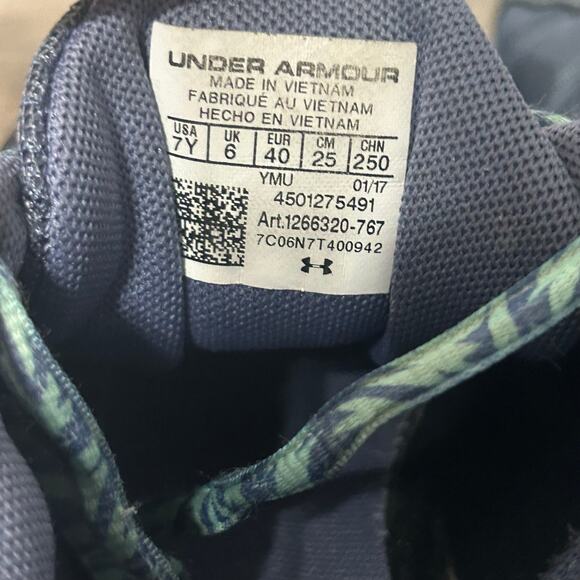 Under Armour Micro G Assert 6 Women's Running Shoes Size 7.5 (Youth 6) Blue - Picture 8 of 8